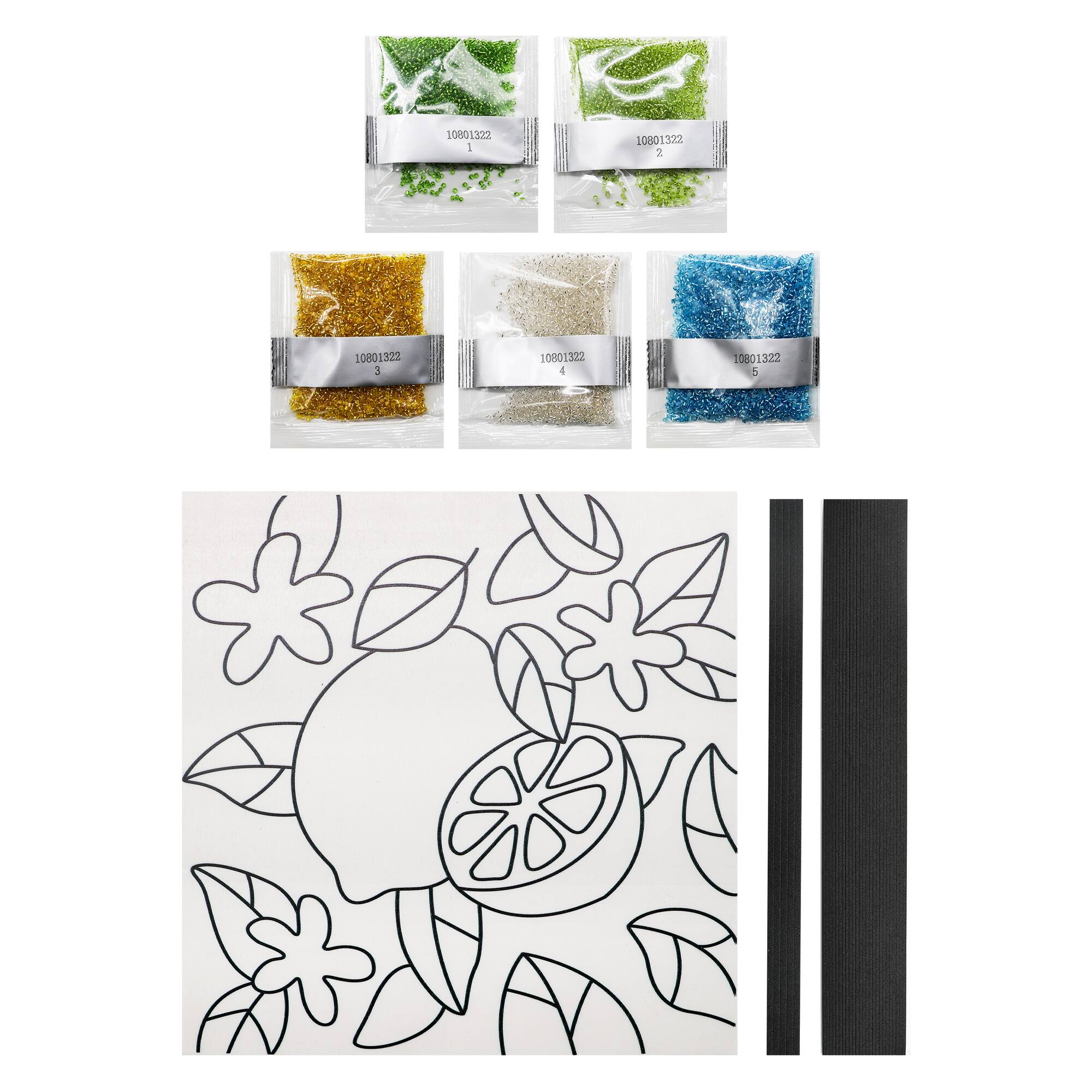 10" x 10" Lemons Bead Art Kit by Make Market®